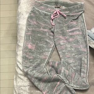 Stylish Kids' Pink and Gray Sweatpants